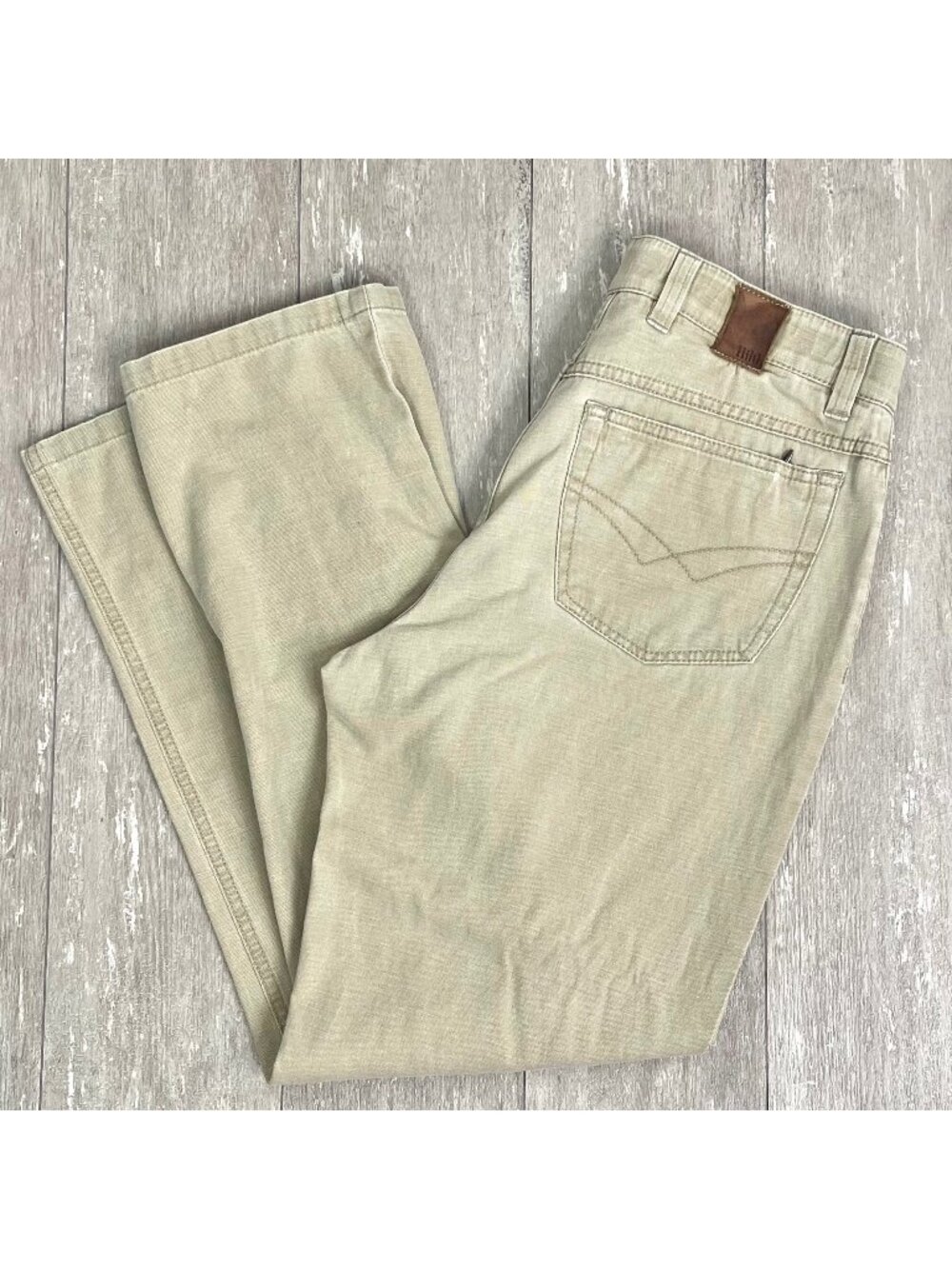 Hiltl Mens German Made Tan 5-Pocket Twill Jeans ZE500 Size 32/34